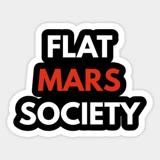 Flat Mars Society Sticker